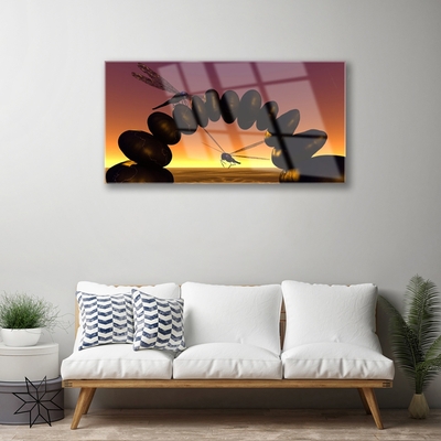 Pintura em vidro Libélulas Insetos Arte