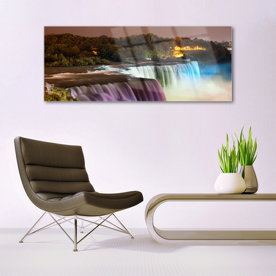 Quadro de vidro Floresta Cachoeira Natureza