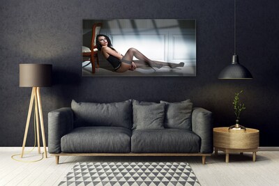 Quadro de vidro Nu Feminino