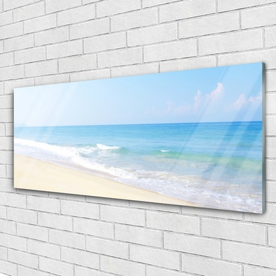 Quadro de vidro Paisagem de praia e mar