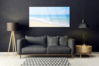 Quadro de vidro Paisagem de praia e mar