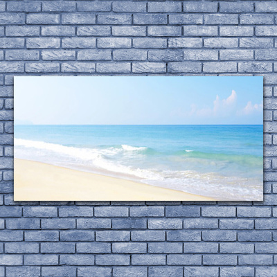 Quadro de vidro Paisagem de praia e mar