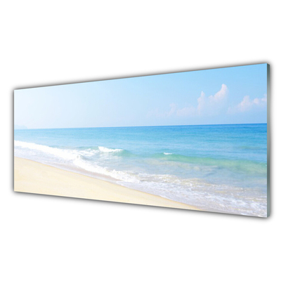 Quadro de vidro Paisagem de praia e mar