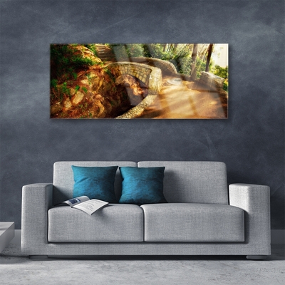 Quadro de vidro Arquitetura de árvores de ponte