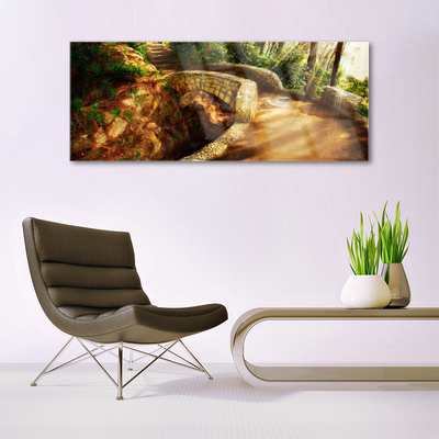 Quadro de vidro Arquitetura de árvores de ponte