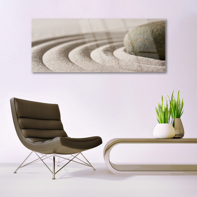 Quadro de vidro Arte em areia e pedra