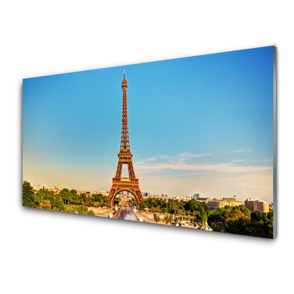 Quadro de vidro Torre Eiffel Cidade de Paris