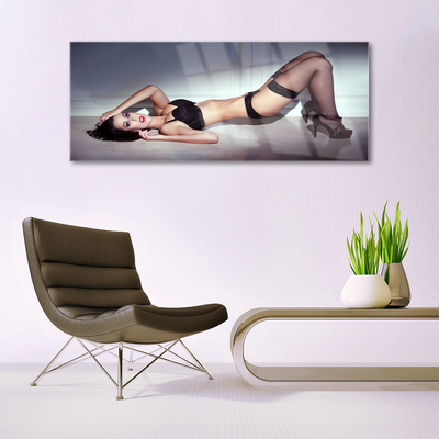 Pintura em vidro Mulher Erótica Sexy