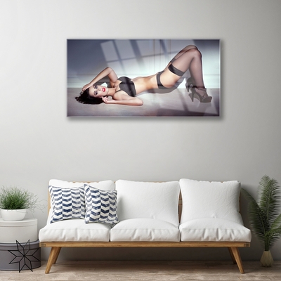 Pintura em vidro Mulher Erótica Sexy
