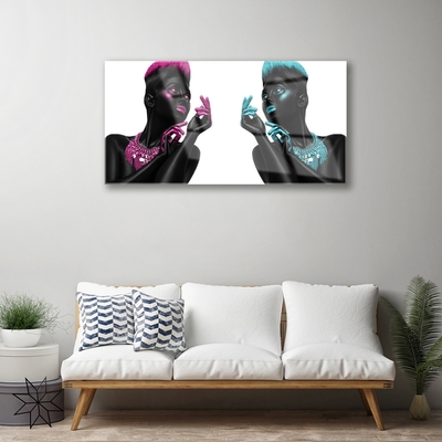 Quadro de vidro Personagens de Arte