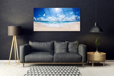 Quadro de vidro Praia Mar Sol Paisagem