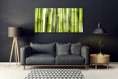 Pintura em vidro Natureza da planta de bambu