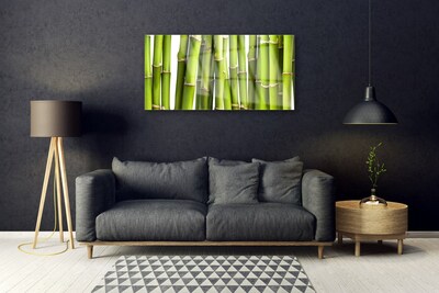 Pintura em vidro Natureza da planta de bambu