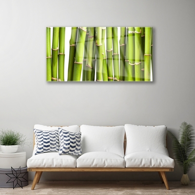 Pintura em vidro Natureza da planta de bambu