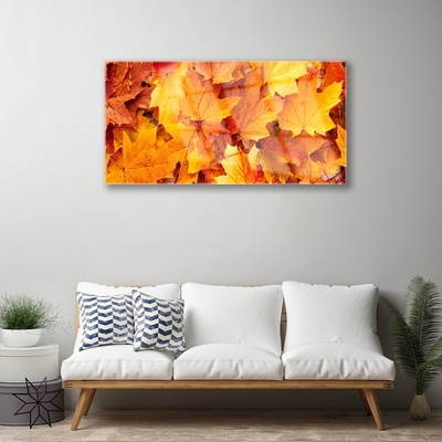 Pintura em vidro Folhas Natureza Planta