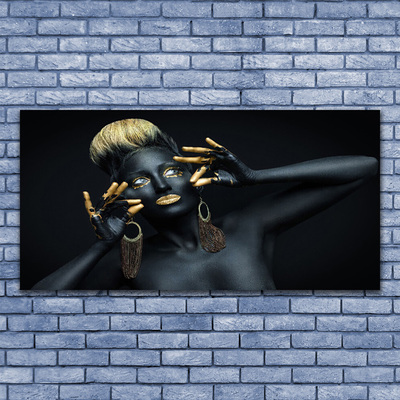 Pintura em vidro Mulher Pinta Homem