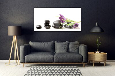 Quadro de vidro Arte com flores de açafrão