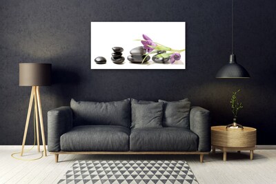 Quadro de vidro Arte com flores de açafrão
