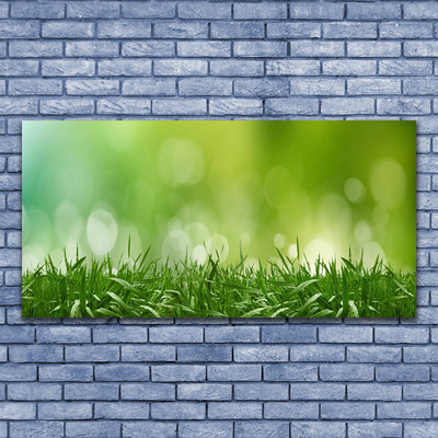 Quadro de vidro Natureza da planta grama