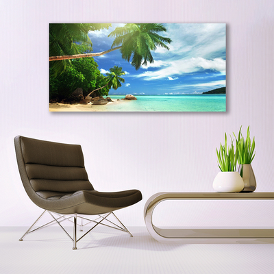 Quadro de vidro Paisagem marinha de Palm Beach