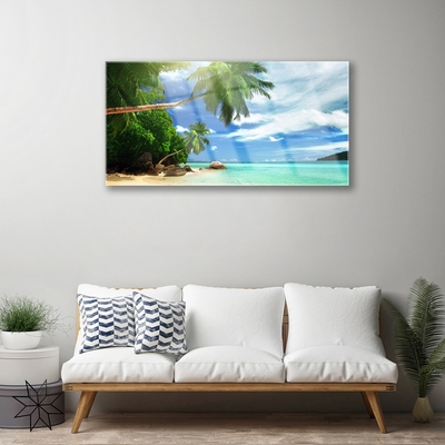 Quadro de vidro Paisagem marinha de Palm Beach
