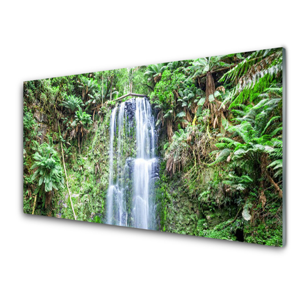 Quadro de vidro Cachoeira Árvores Natureza