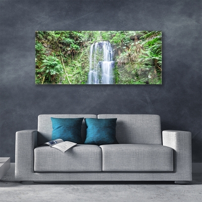 Quadro de vidro Cachoeira Árvores Natureza