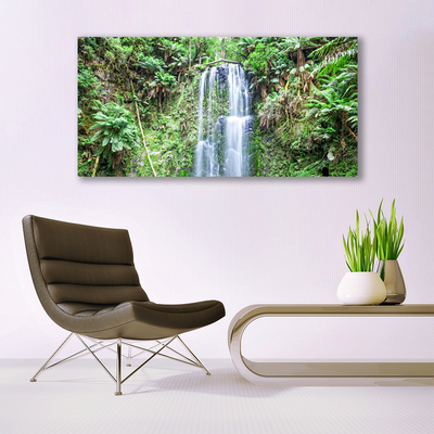 Quadro de vidro Cachoeira Árvores Natureza
