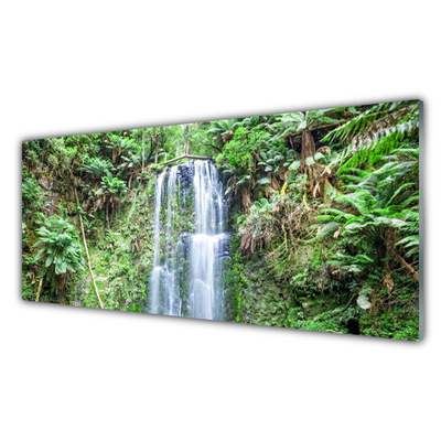 Quadro de vidro Cachoeira Árvores Natureza