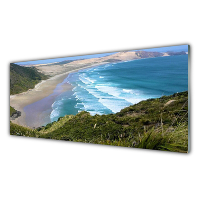 Quadro de vidro Paisagem de praia e mar