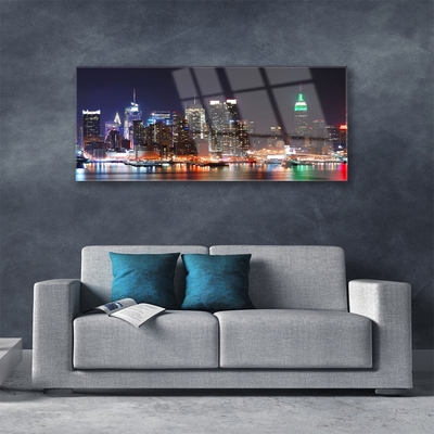 Quadro de vidro Arranha-céus Casas da Cidade