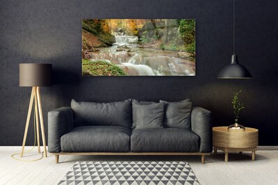 Quadro de vidro Cachoeira Floresta Natureza