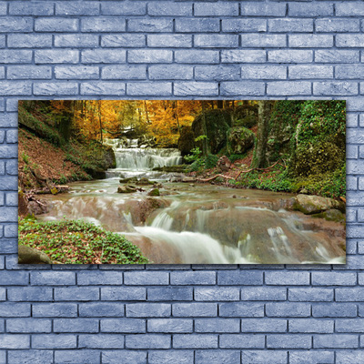 Quadro de vidro Cachoeira Floresta Natureza