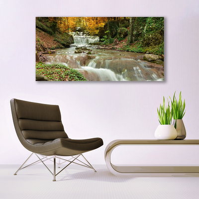 Quadro de vidro Cachoeira Floresta Natureza