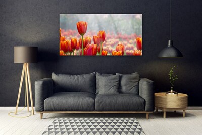 Pintura em vidro Tulipas Flores Planta