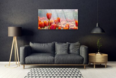 Pintura em vidro Tulipas Flores Planta
