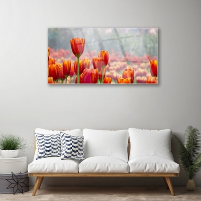 Pintura em vidro Tulipas Flores Planta