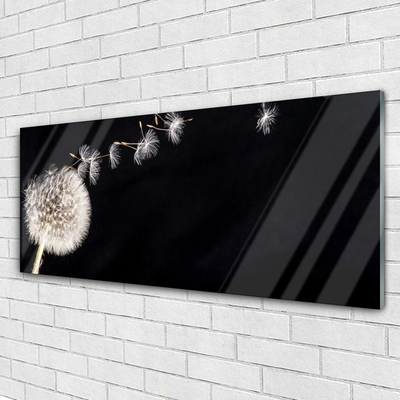 Quadro de vidro Planta de flor dente-de-leão