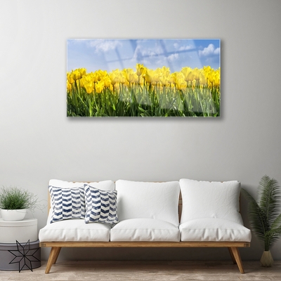 Quadro de vidro Tulipas Flores Planta