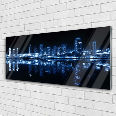 Pintura em vidro Arranha-céus Casas da Cidade