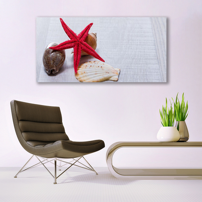 Pintura em vidro Arte de conchas de estrelas do mar