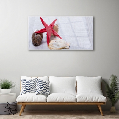 Pintura em vidro Arte de conchas de estrelas do mar