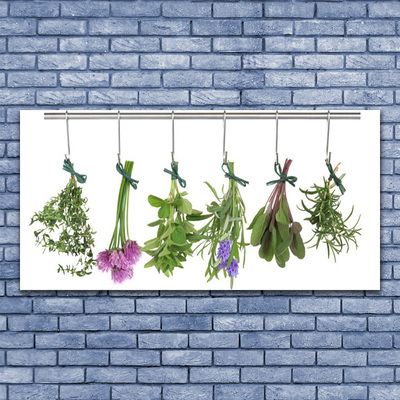 Quadro de vidro Cozinha de plantas de pétalas