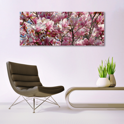 Pintura em vidro Ramos Flores Planta