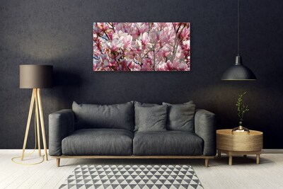 Pintura em vidro Ramos Flores Planta