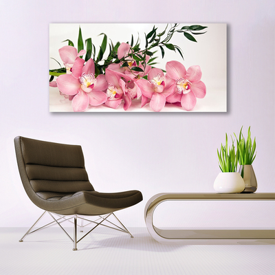 Pintura em vidro Spa Flores de Orquídea