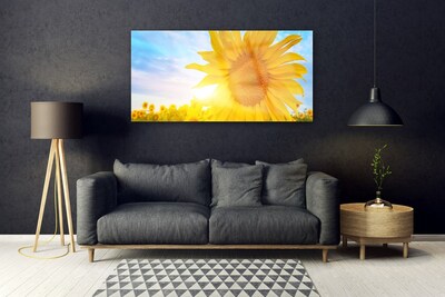 Pintura em vidro Flor de Girassol Sol