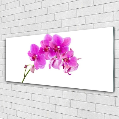 Pintura em vidro Flor de orquídea Orquídea
