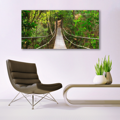 Quadro de vidro Ponte da Floresta Tropical da Selva