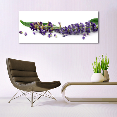 Pintura em vidro Natureza morta de lavanda